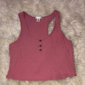 Bozzolo Pink Cropped Tank
